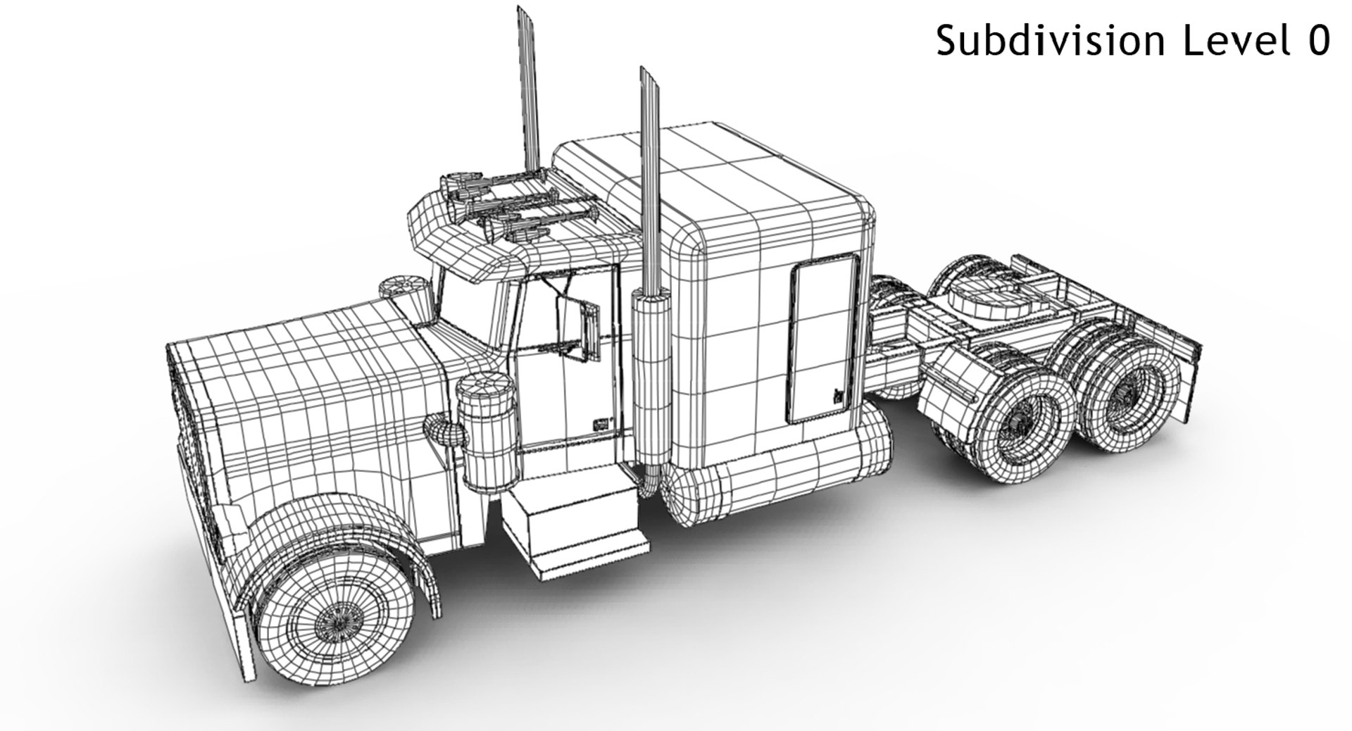 3d model of truck cab