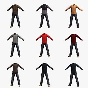 Mens Clothing Collection 2 3D model