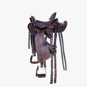 horse saddle 3d model
