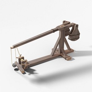 3D Trebuchet animated