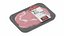 Paquete de carne fresca congelada Low Poly PBR