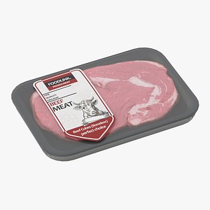 Fresh Frozen Beef Pack Low Poly PBR 3D