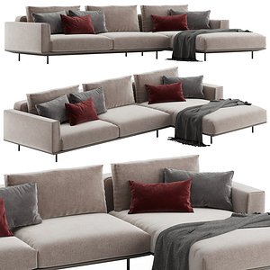 Rolf Benz Volo corner sofa 3D model