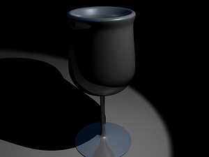 free wine glass 3d model