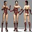 realistic female 2 vampirella 3d model