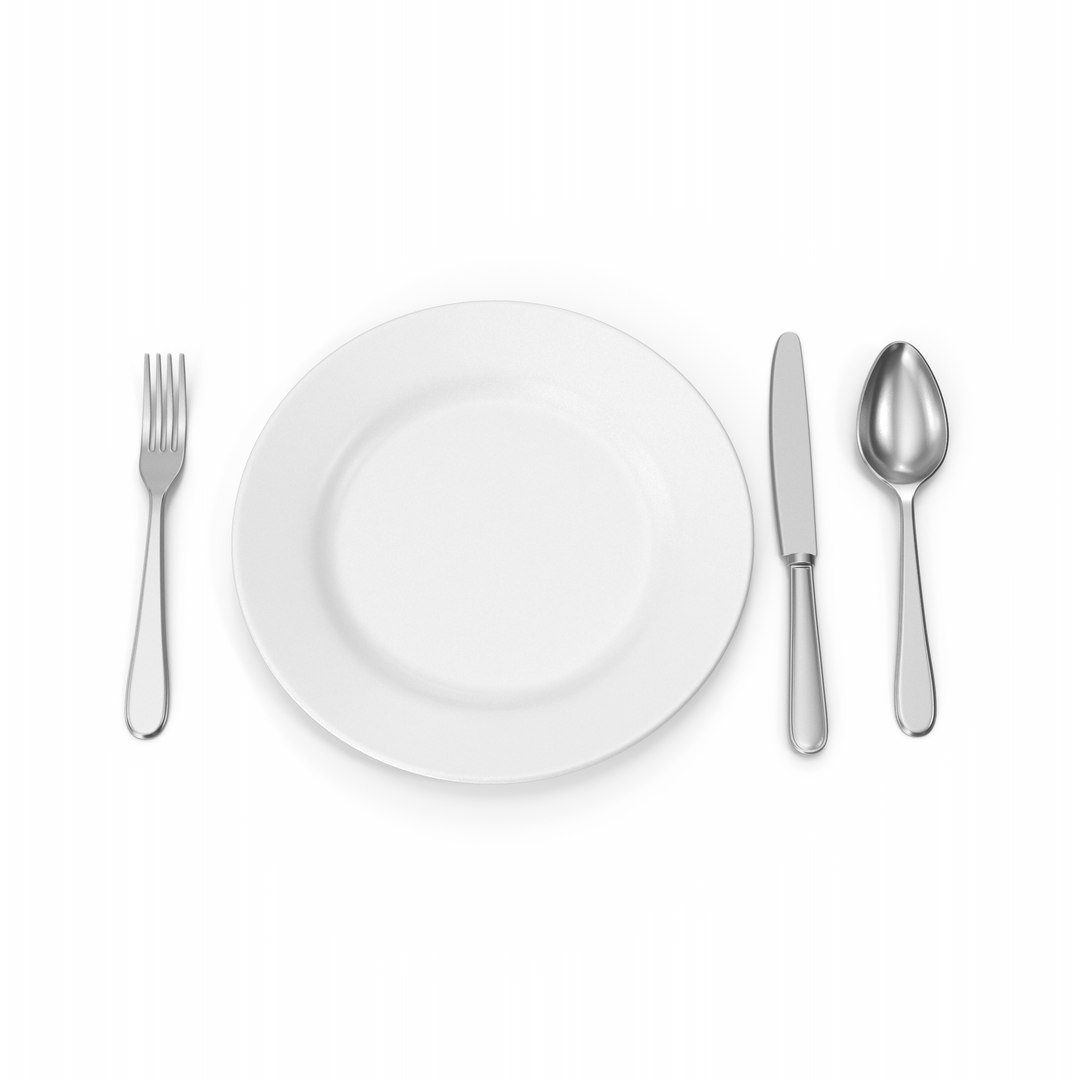 3D Plate Setting TurboSquid 1854340