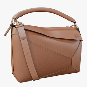 LOEWE Small Puzzle Edge bag Tan model
