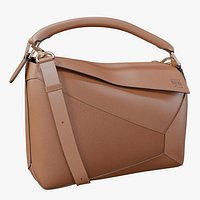 LOEWE Small Puzzle Edge bag Tan
