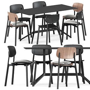 3D colander table chair