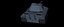 Carro armato Panzer V Panther tedesco LowPoly isometrico