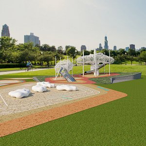 3D Childrens Slide Cloud Slide Childrens Entertainment Area Childrens Entertainment Facilities