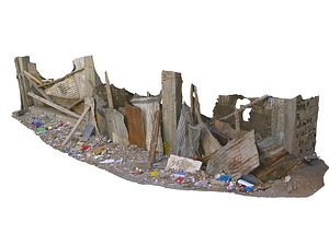 african slums scan 16k 3D model