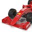 formula car rigged red 3d max