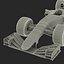 formula car rigged red 3d max