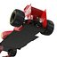 formula car rigged red 3d max
