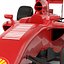 formula car rigged red 3d max