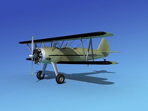 pt-17 stearman 3d max