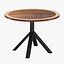 TABLE RONDE EN CARRELAGE AZTEQUE