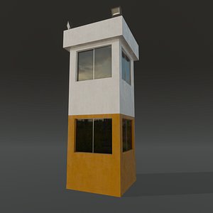 3D model Security Booth