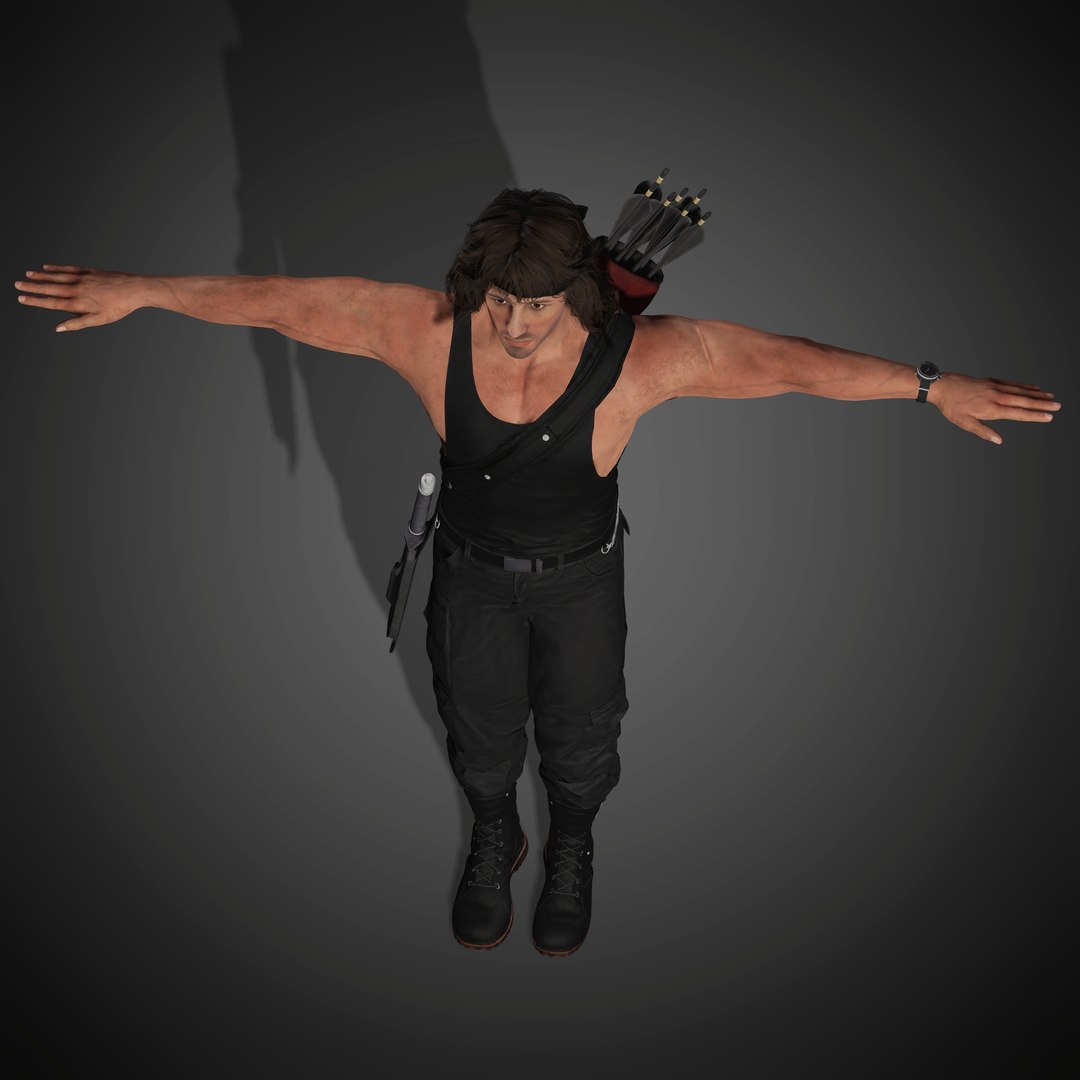 Rambo Character 3D - TurboSquid 2419195
