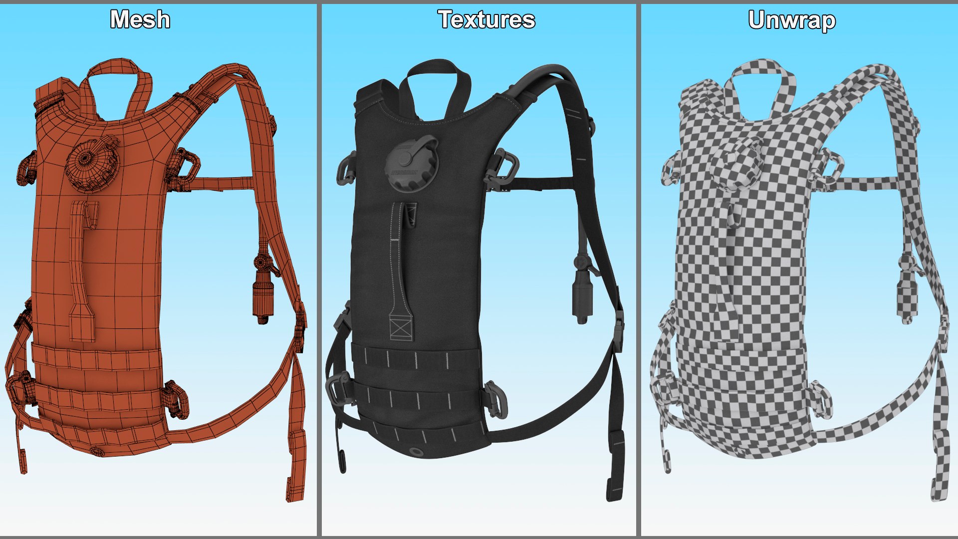 3D model Hydration Backpack Carrier Black Worn Position https://p.turbosquid.com/ts-thumb/Y3/epO9iv/mp/hydrationbackpackcarrierblackwornposition3dmodel017/jpg/1720413701/1920x1080/fit_q87/3cb4c464fc78cb42e710ce7ff62ce5c784616ded/hydrationbackpackcarrierblackwornposition3dmodel017.jpg
