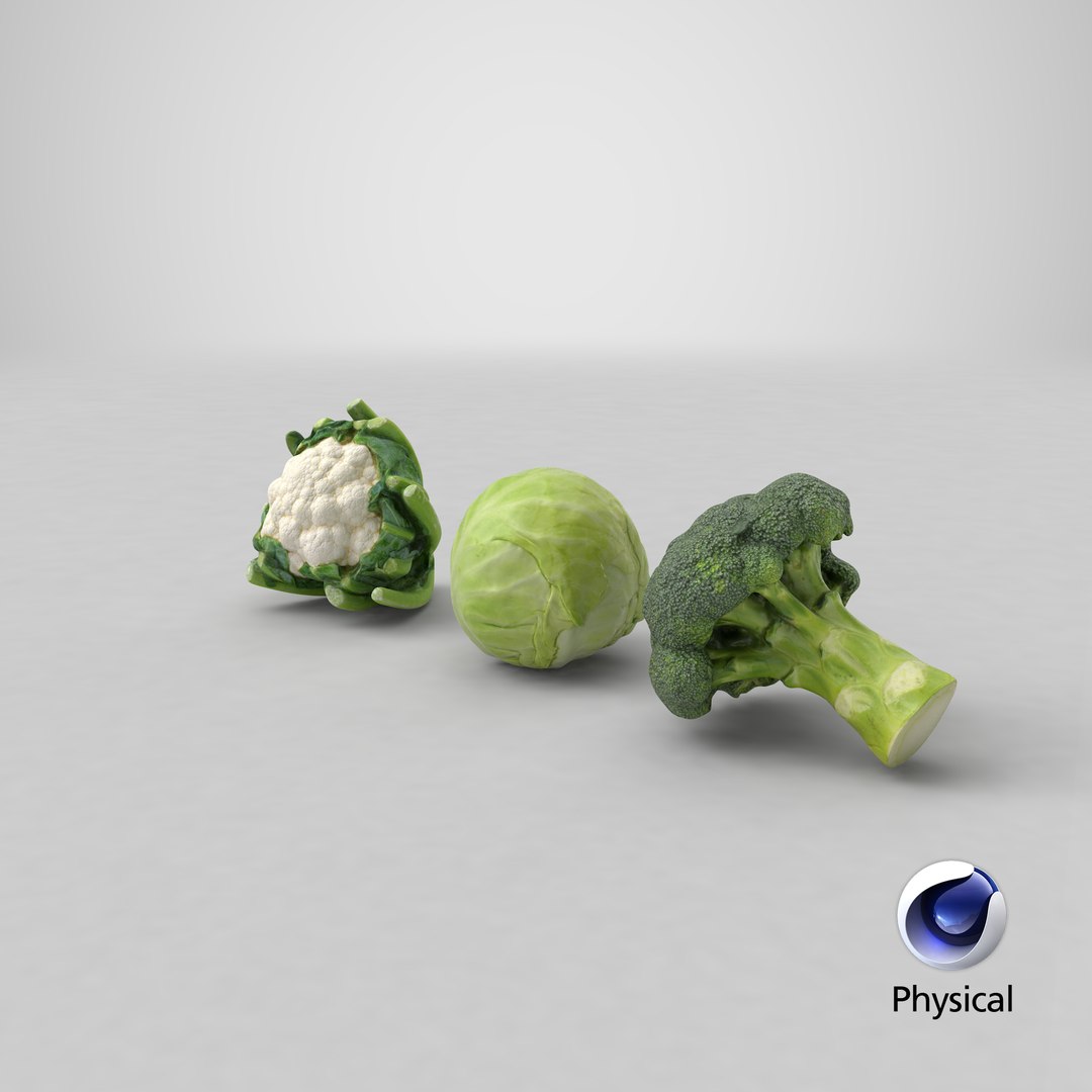 3D Cauliflower Cabbage and Broccoli https://p.turbosquid.com/ts-thumb/Y3/f48Lhm/4Z/stemcell_cinema_4d_physical_render/png/1648264526/1920x1080/fit_q87/9e9ce3c613c9a5a5f0c520f0beedd0f1c9e1098d/stemcell_cinema_4d_physical_render.jpg