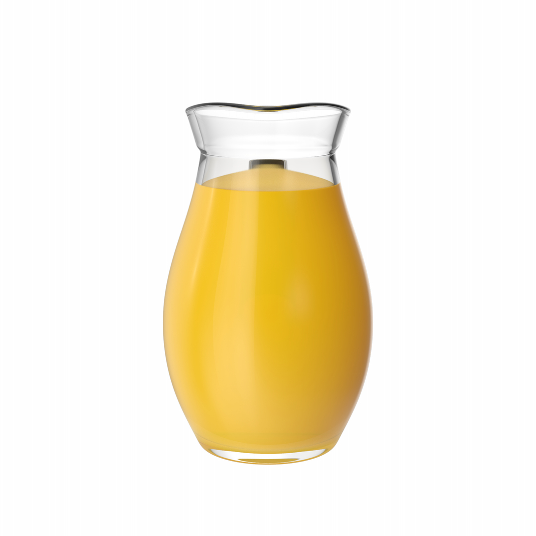 Pitcher and glass of orange juice 3D model