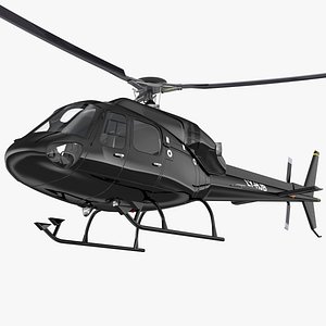 Helicopter Eurocopter AS355 Rigged