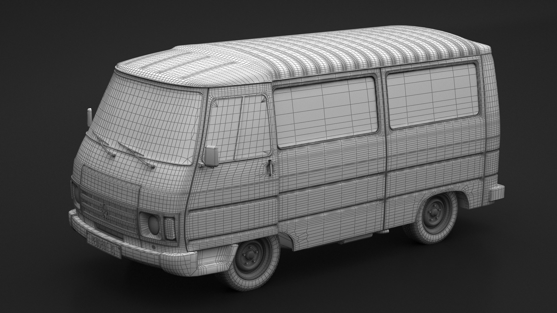 Miniature Peugeot J9 1981 Beige – Échelle 1:87, Modèle Réduit Collection, Ne Convient Pas Aux Moins De 14 Ans