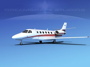 scale cessna citation xls 3d max