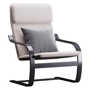 Armchair Mius Fabric Velutto 06 3D model