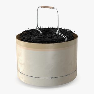 Barbed Black Wire in Cardboard Packaging