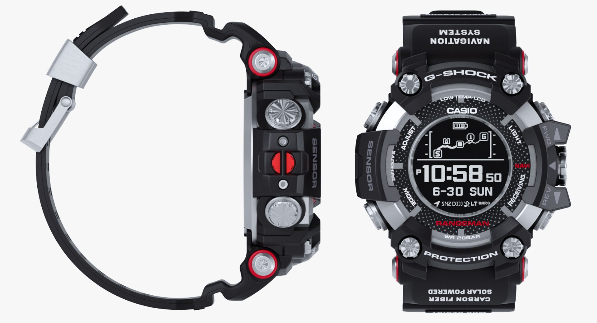 Casio Rangeman Gpr B1000 3D Model - TurboSquid 1393639