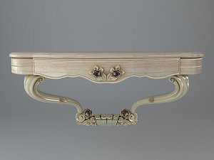 console table baroque 3d model
