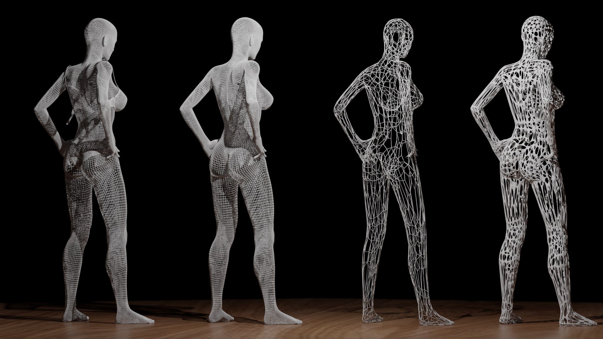 Women Abstract 3D Model - TurboSquid 1682631