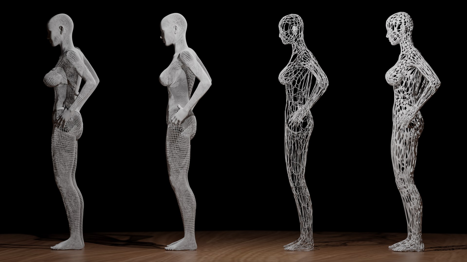 Women Abstract 3D Model - TurboSquid 1682631