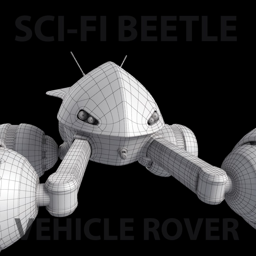 3D Sci-fi Beetle Rover - TurboSquid 1256227