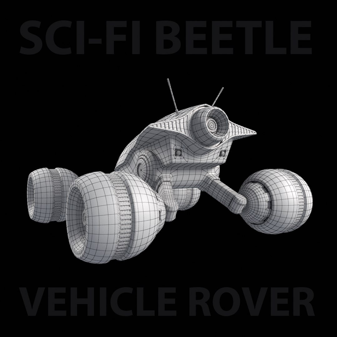 3D Sci-fi Beetle Rover - TurboSquid 1256227