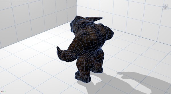 3d model normal mapped monster