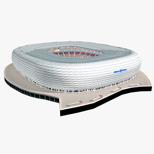 Allianz Arena Munich Low Poly