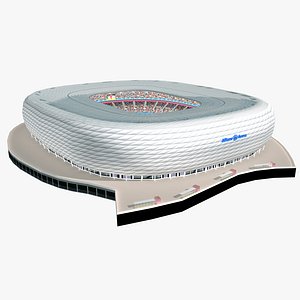 Allianz Arena Munich Low Poly