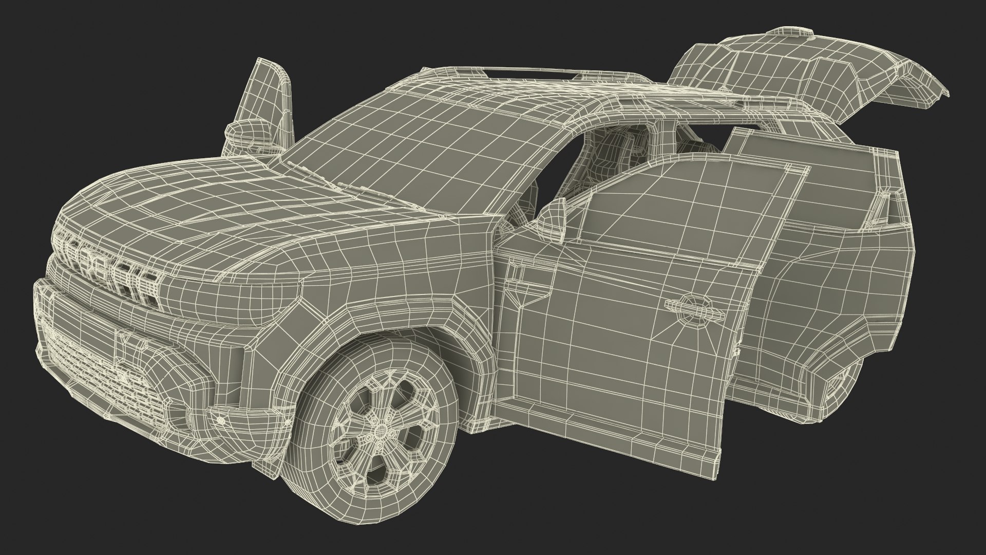 Dacia Duster 2024 Crossover Simplified Orange 3D Model TurboSquid 2296388