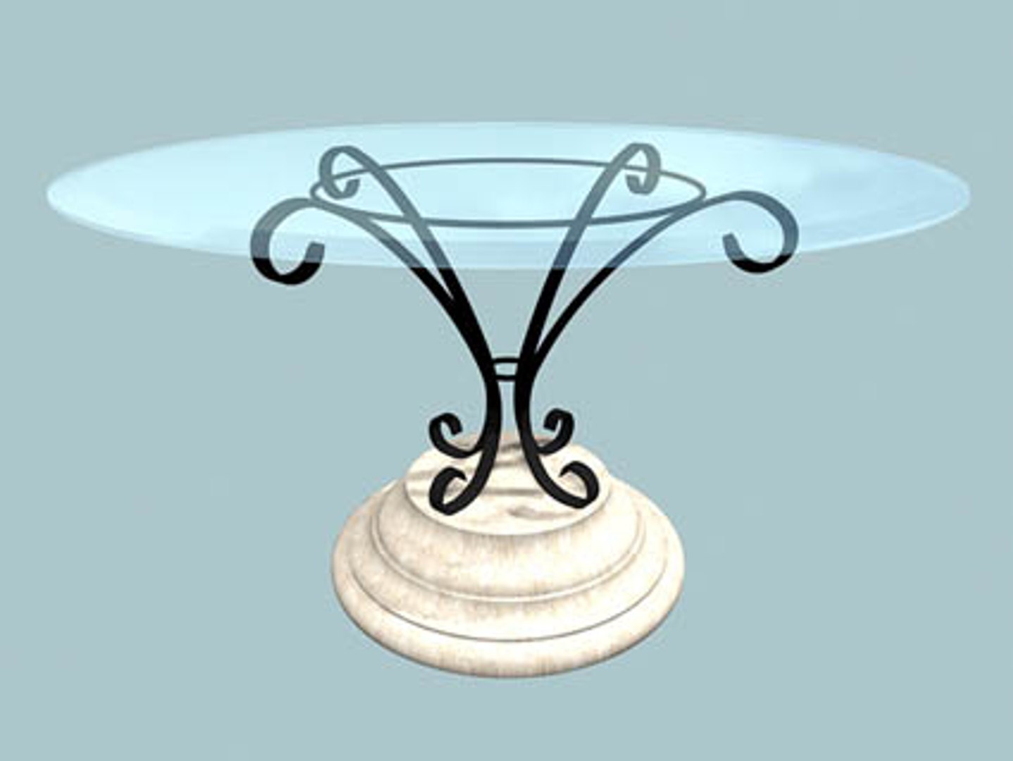 3d table design model