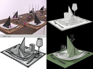 table set 02 3D model