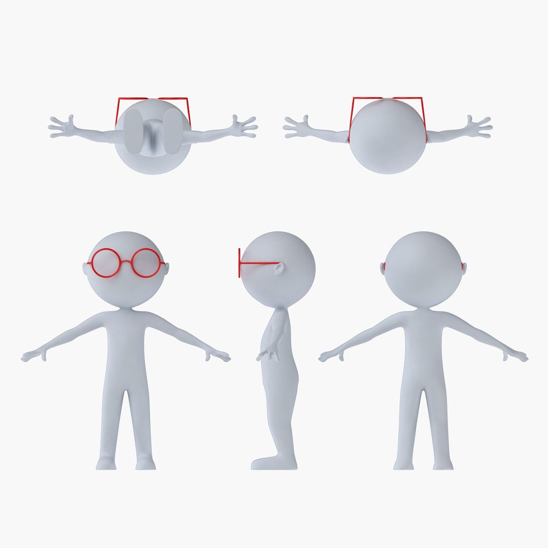 3D Generic Cartoon Character - TurboSquid 1245990