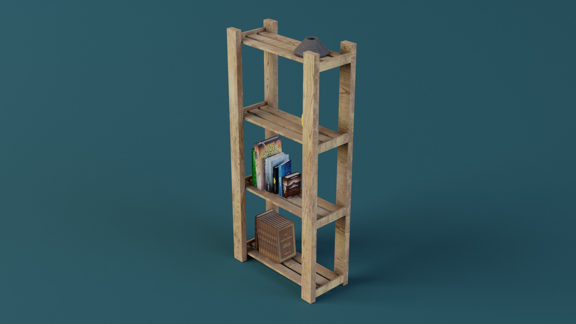 Bookshelf Model - TurboSquid 2046063