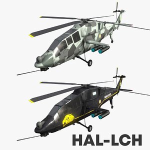 HAL Light Combat Helicopter LCH 3D model