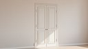 Classic door wood white  double swing