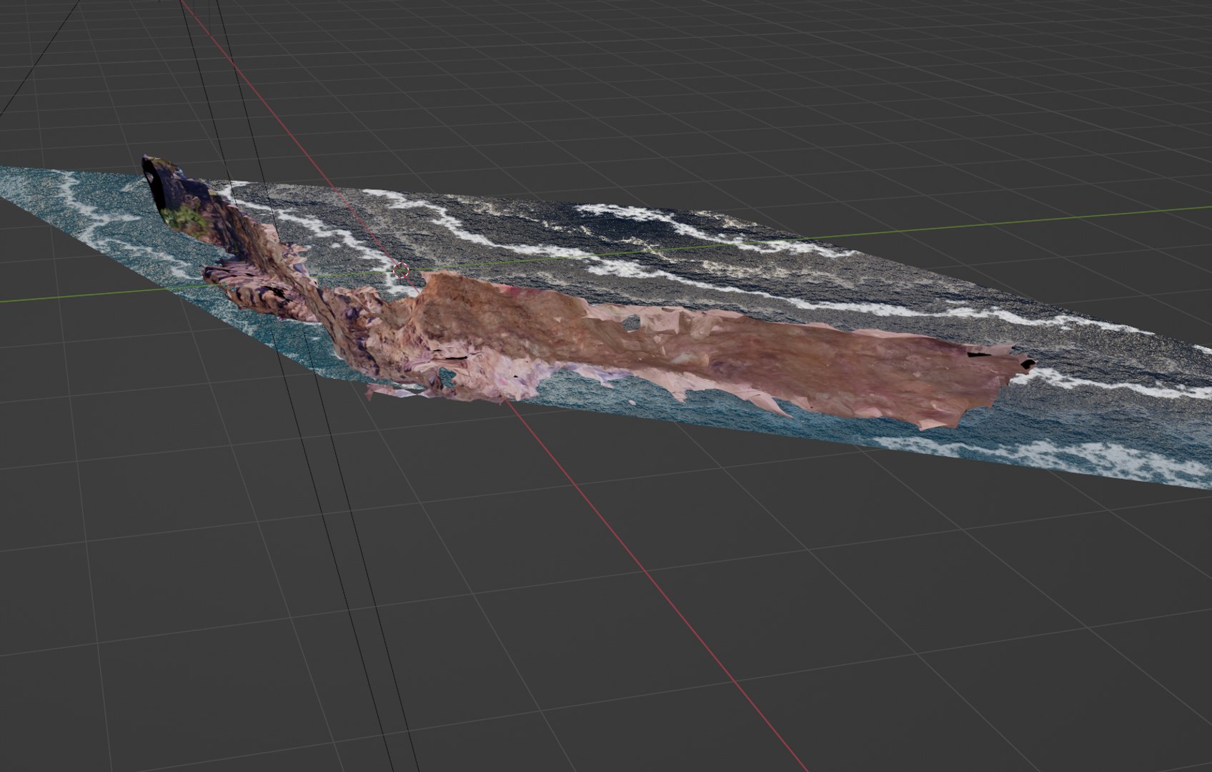 3D Photoscanned Cliffs With Procedural Ocean Texture - TurboSquid 1995917