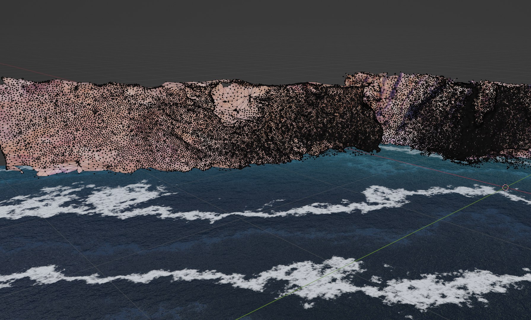 3D Photoscanned Cliffs With Procedural Ocean Texture - TurboSquid 1995917